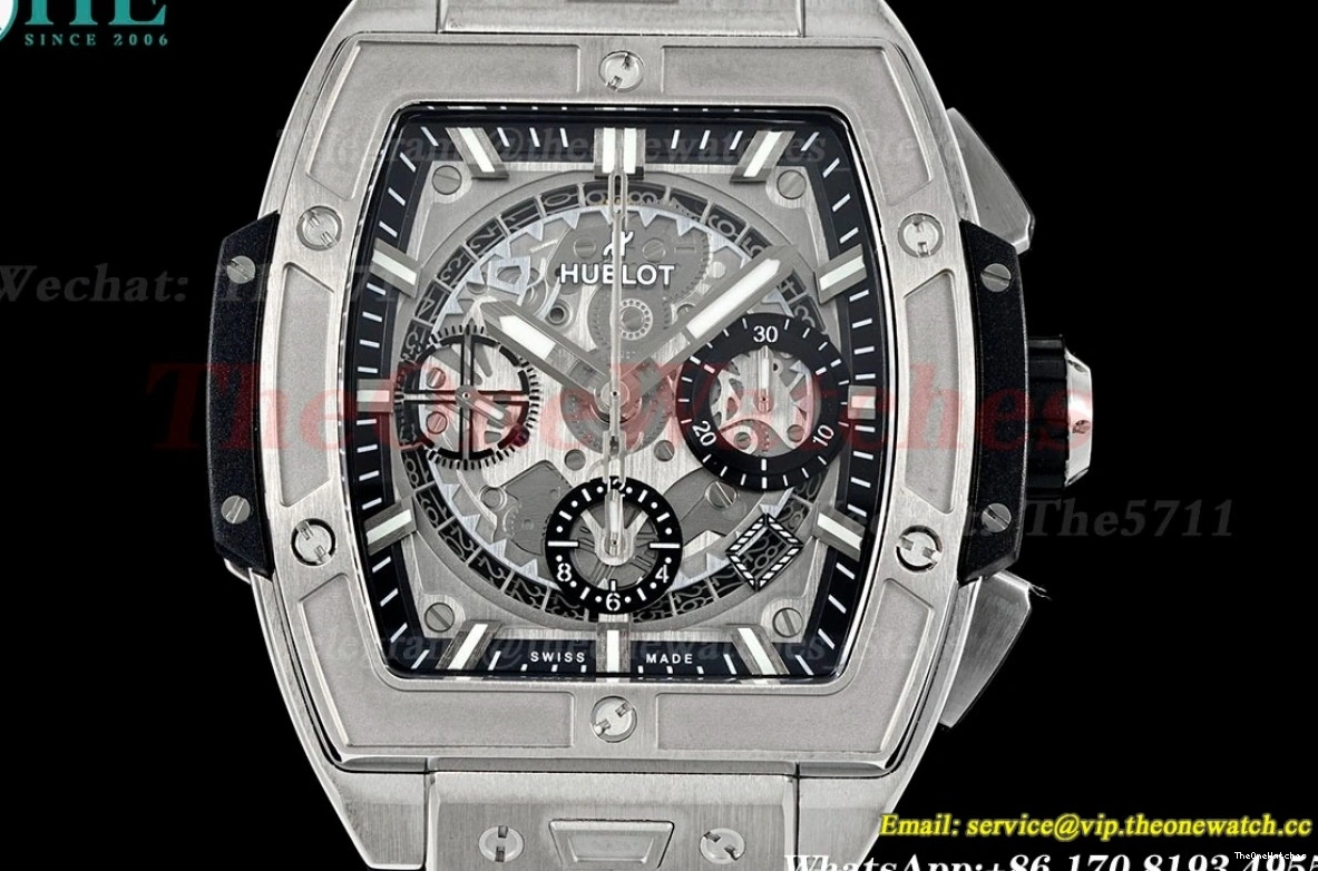 Mod BBF TI 42mm Dial Chrono Bang Spirit of Big A7750 Skeleton RU 1207